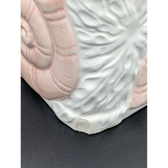 Vintage Sea Shells Ceramic Hand Painted Tissue Cover Decor Seaside Beach - Picture 11 of 15